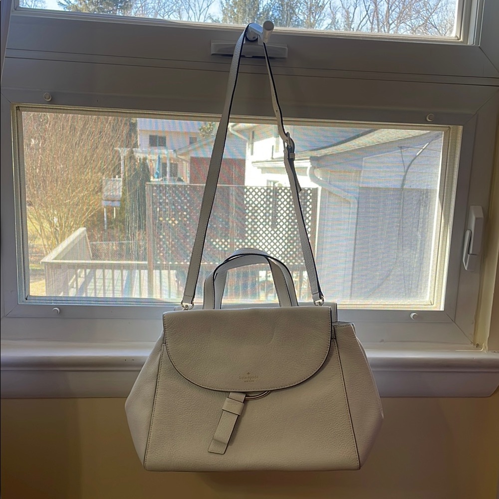 Kate Spade White Leather Bag